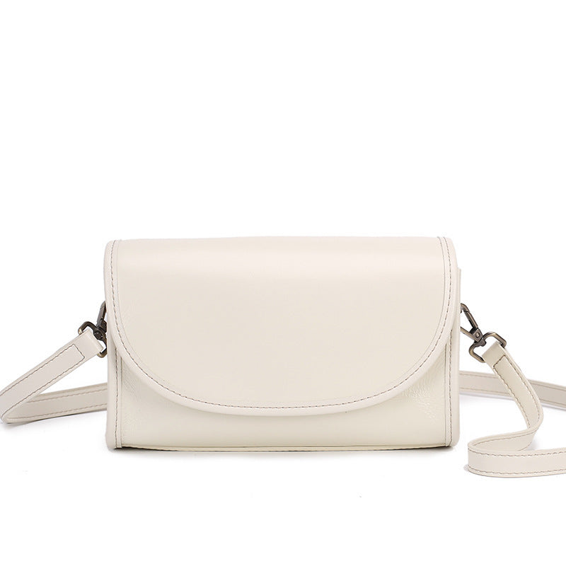 Sac messager en cuir de vachette pour fille simple