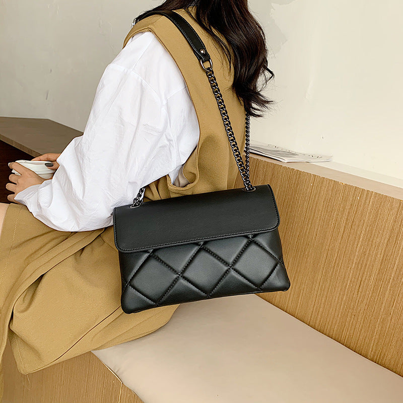 Chain Underarm Simple All-match New Popular Messenger Bag Rhombus Women's Shoulder Bag