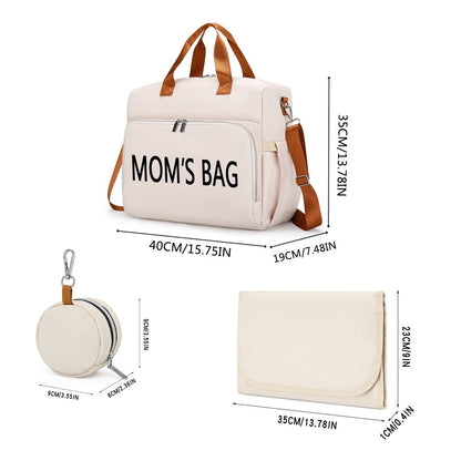 Large Capacity Multifunctional Three Purpose Diagonal Insulated Mother And Baby Bag