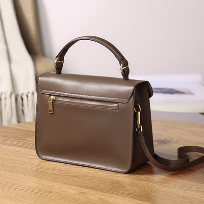 Sac à main en cuir rétro tendance pour femme