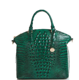 Sac messager portable à motif crocodile rétro pour femme