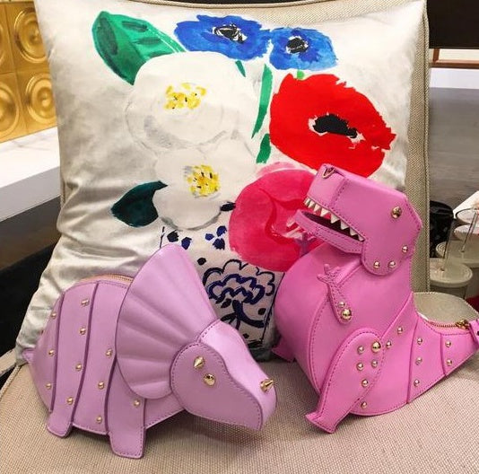 Sac à bandoulière en forme de tricératops pour les amoureux des dinosaures