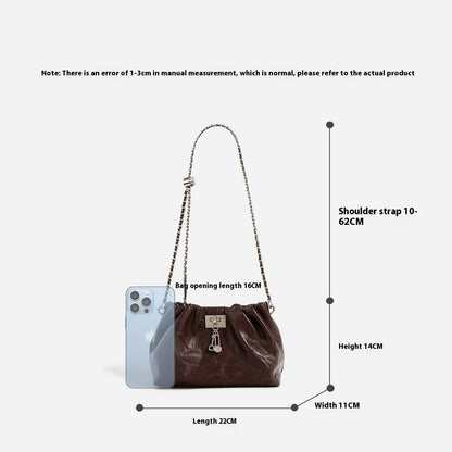 Sac à dos en cuir avec fermeture à glissière rétro de haute qualité