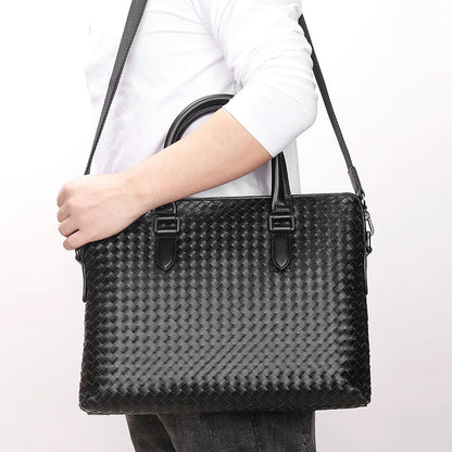 Woven Handbag Korean Fashion Men's Casual Official Document