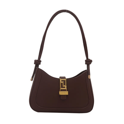 Retro Textured All-match Shoulder Western Style Commuter Underarm Bag