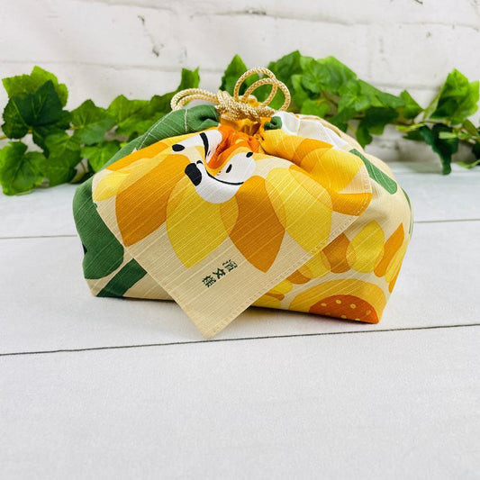 Exemple de sac à bento avec poche à cordon