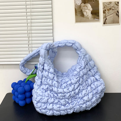 Sac à bandoulière plissé en nuage pour femme, grande capacité, léger