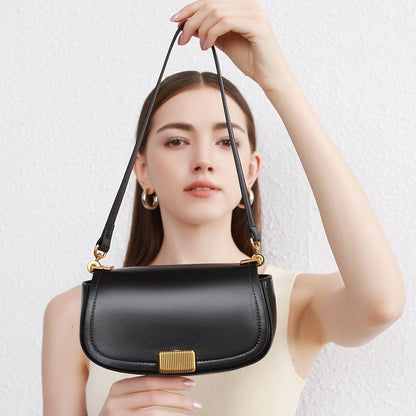 Bolso de mensajero de moda de cuero genuino Diseño Sense Niche