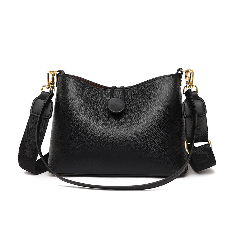 Cowhide Bucket Women's Shoulder Crossbody Bag