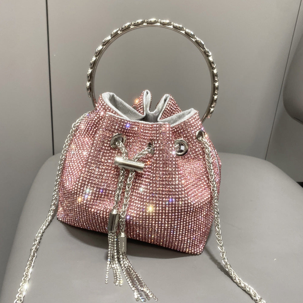 Sac à main européen et américain en diamant brillant pour femme