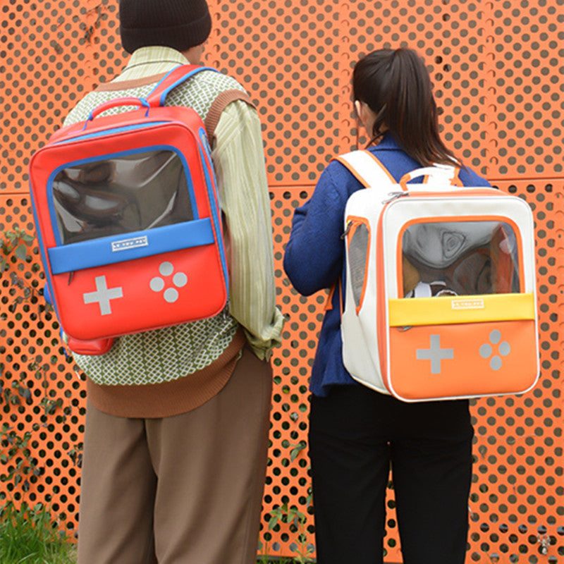 Bolsa para mascotas portátil transparente de gran capacidad para salir