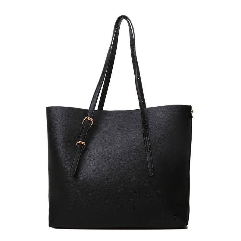 Commuter Bag Work One-shoulder Bucket Bag Autumn And Winter Vintage Tote Bag