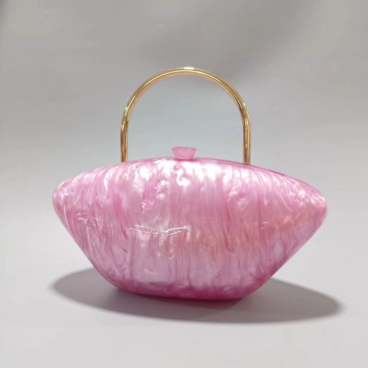 Bolso bandolera de acrílico con cadena y un solo hombro para mujer