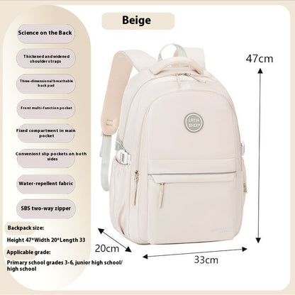 Student Backpack Burden Reduction Large Capacity Spine Protection