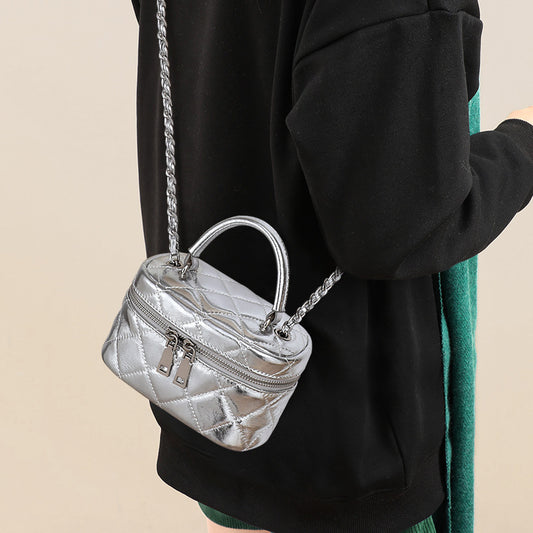 Sac à bandoulière polyvalent pour femme avec chaîne