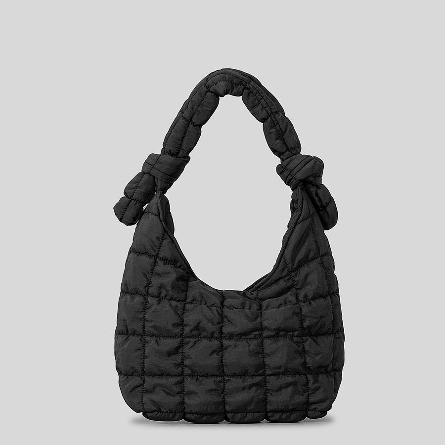 Sac à main plissé simple à texture bulle matelassée pour femme