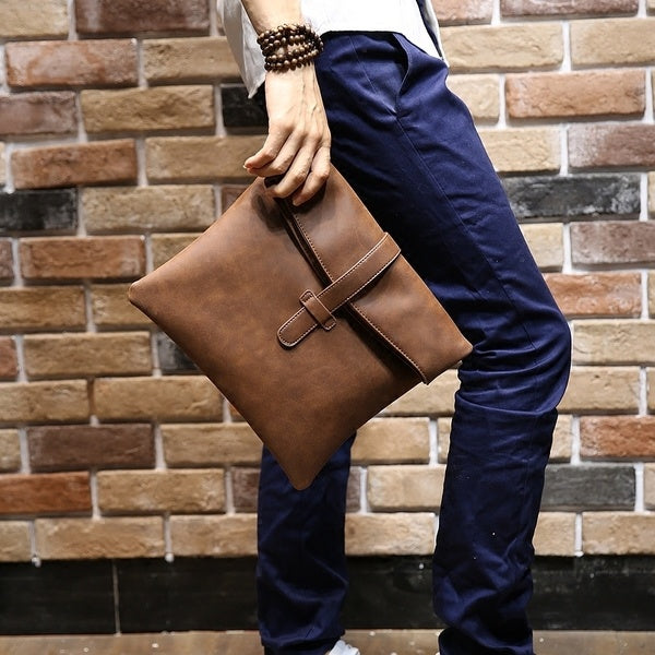 Vertical Business Leisure Slanting Leather Bag