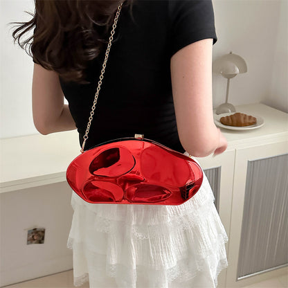 Bolso bandolera con cadena de acrílico para cena