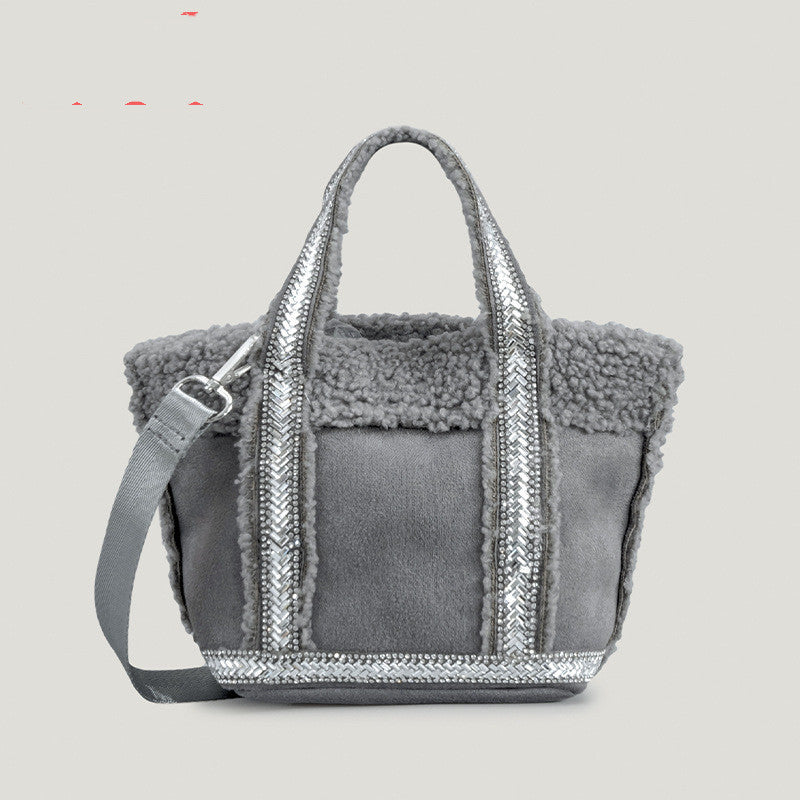 Sac seau en laine pour femme, design spécial, automne et hiver