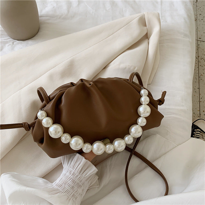 New Pearl Chain Dumpling Women Messenger Bag