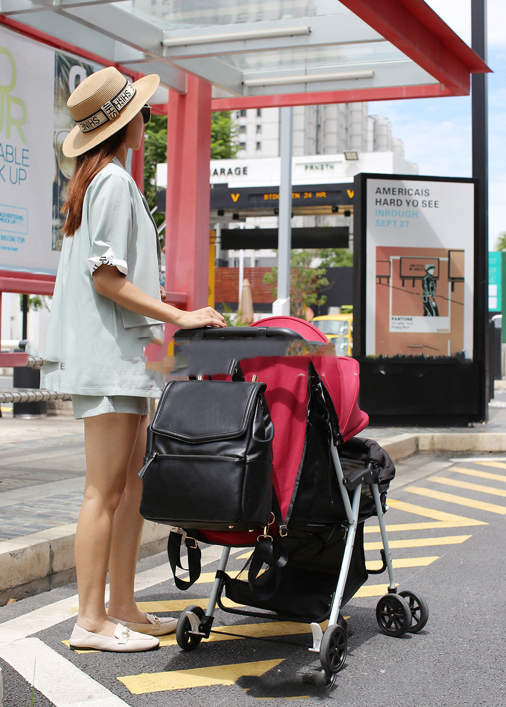 Nouveau sac à bandoulière tendance en PU pour maman