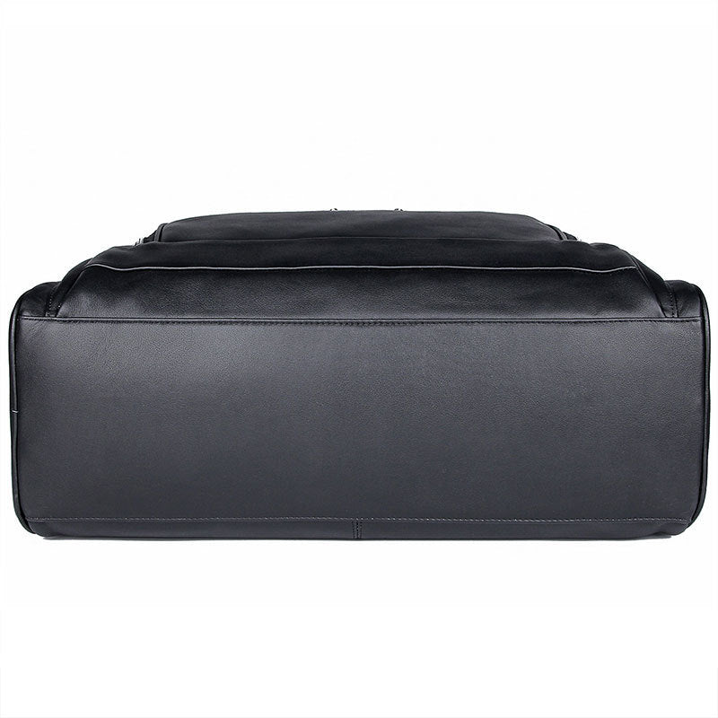 New Leather Business Briefcase First Layer Cowhide Men's Bag Nappa Leather 17 Inch Laptop Bag