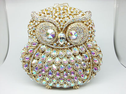 Coffret dîner hibou animal strass