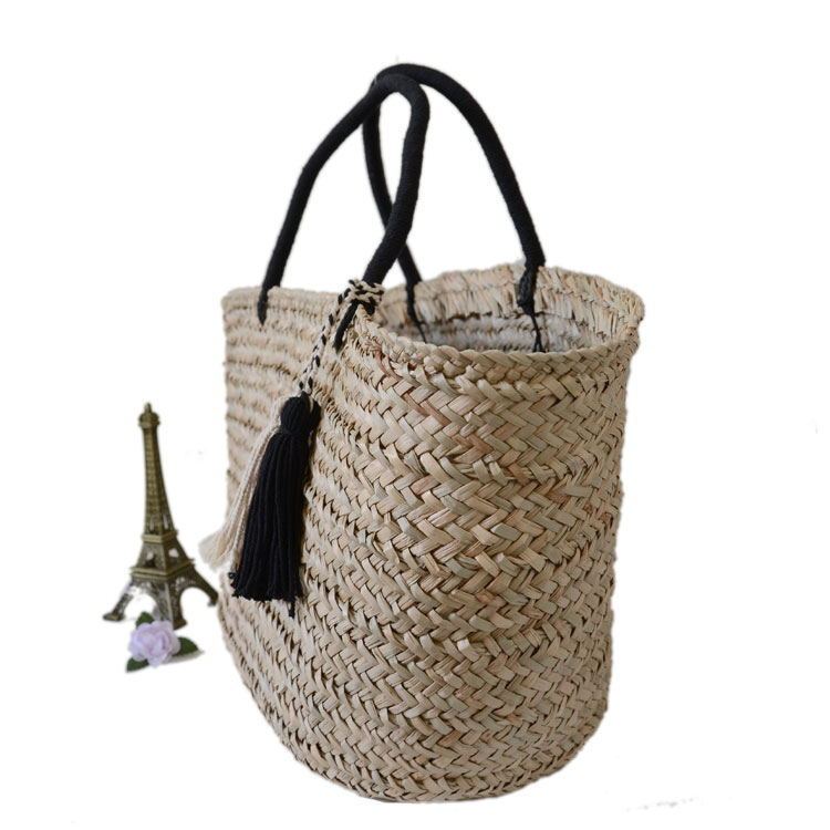 Fashionable Simple And Elegant New Water Plants Woven Bag