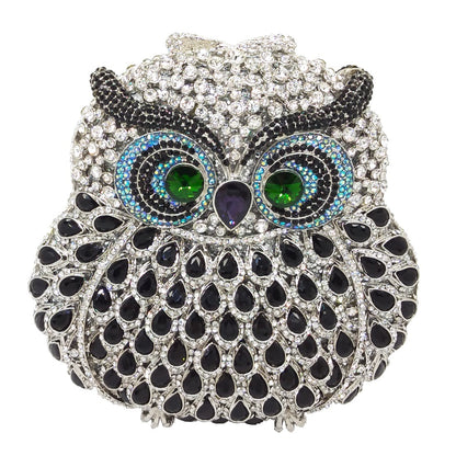 Coffret dîner hibou animal strass