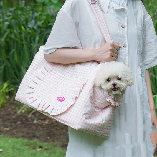 Sac de transport pour sortie, bandoulière, fournitures pour animaux de compagnie