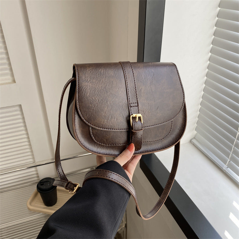 Women's Casual Fashion One Shoulder Saddle Bag