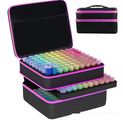 Diamond Painting Crystal Manicure Jewelry Bottle Storage Box