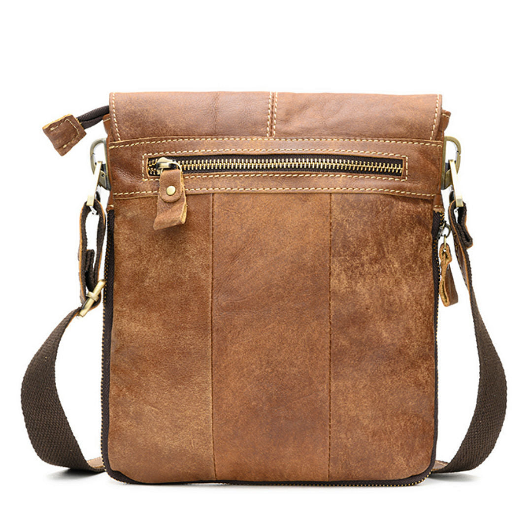 Leather Men's First Layer Cowhide Men's Shoulder Casual Bag