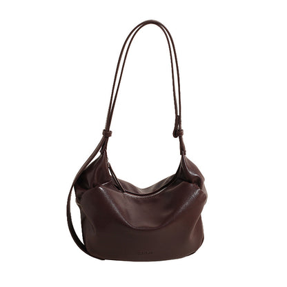 Underarm Soft Soft Leather Crossbody Dumpling Bag