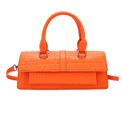 Fashion Crocodile Pattern Women's Small Square Bag