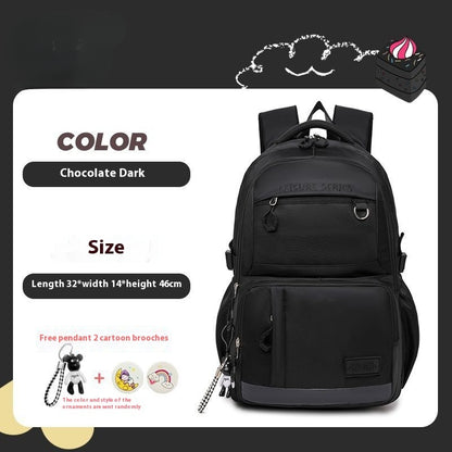 Simple Commute Schoolbag Women's Waterproof Backpack Campus