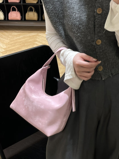 Sac à main en cuir véritable pour femme, tendance, en satin, polyvalent