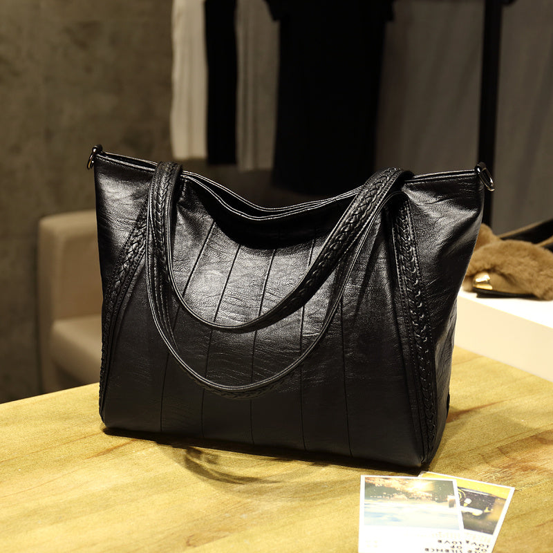 Sac à main en peau de mouton Sac à bandoulière en cuir pour femme