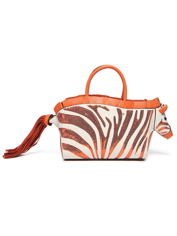 Zebra Personalized Style Shoulder Messenger Bag