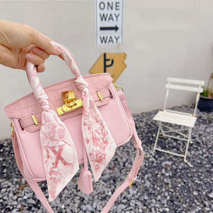 Sakura Pattern Vintage Platinum Crossbody Bag