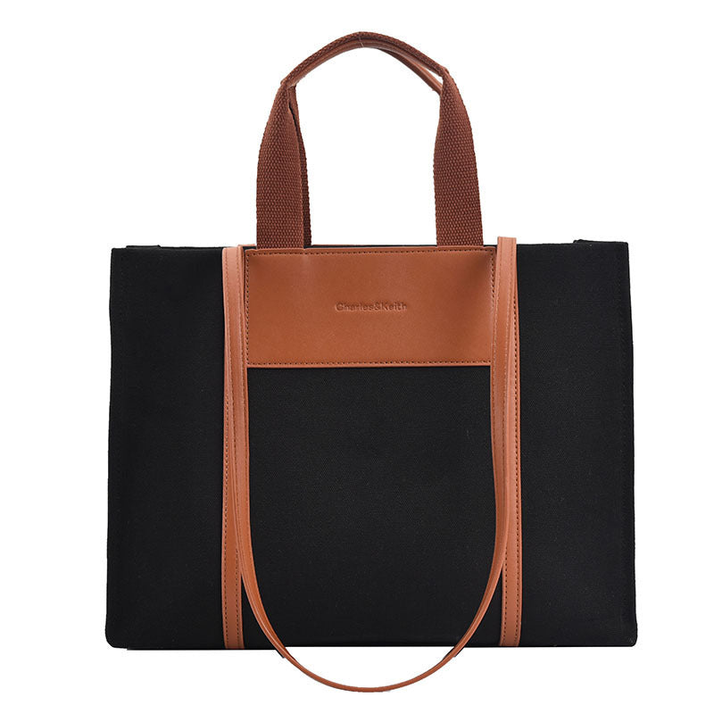 New Shopping Simple Canvas Shoulder Bag