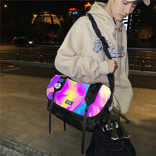 Reflective Japanese Large Capacity Student Shoulder Crossbody Bag