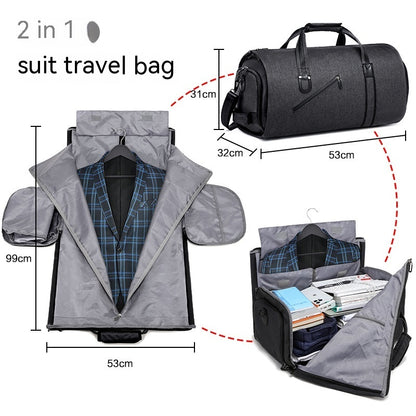 Sac de voyage pliable pour costume de grande capacité pour hommes