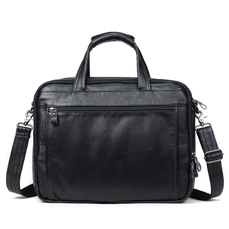 Business Men's 15.6 Inch Leather Computer Bag