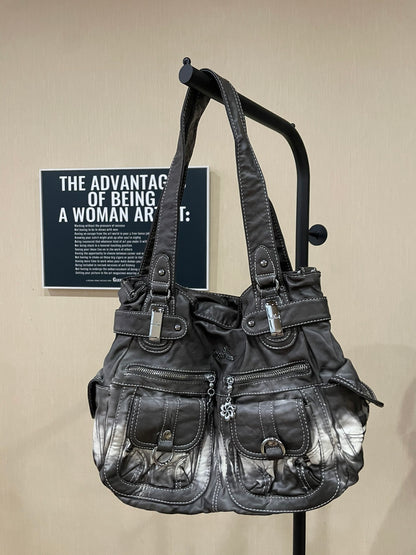 Sac bandoulière à imprimé léopard pour femme