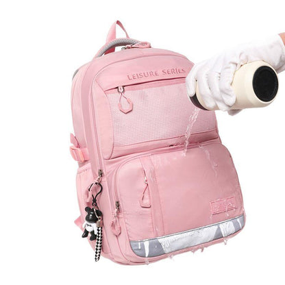 Simple Commute Schoolbag Women's Waterproof Backpack Campus