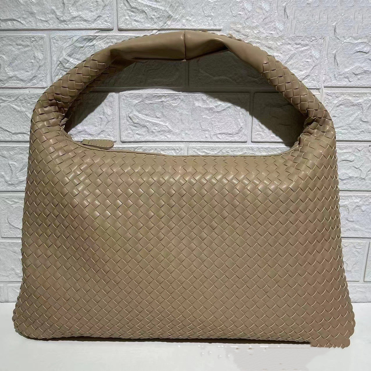 Woven Bag Women's Large Large Capacity Shoulder Handbag