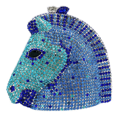 Horse Head Diamond Inlaid Dinner Bag Jewel Bag Banquet