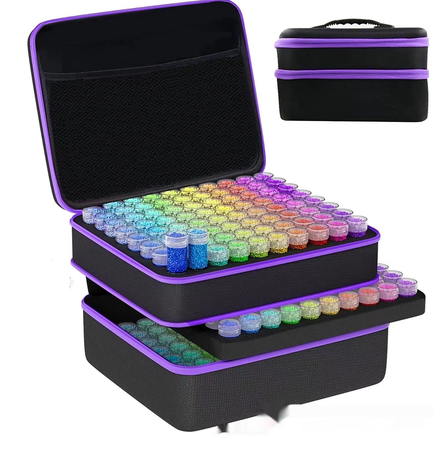 Diamond Painting Crystal Manicure Jewelry Bottle Storage Box