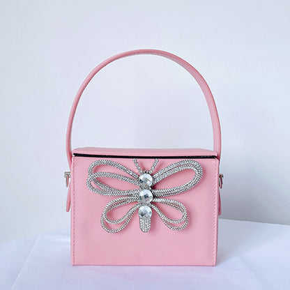 Bolso bandolera de mano con diseño de mariposa para mujer